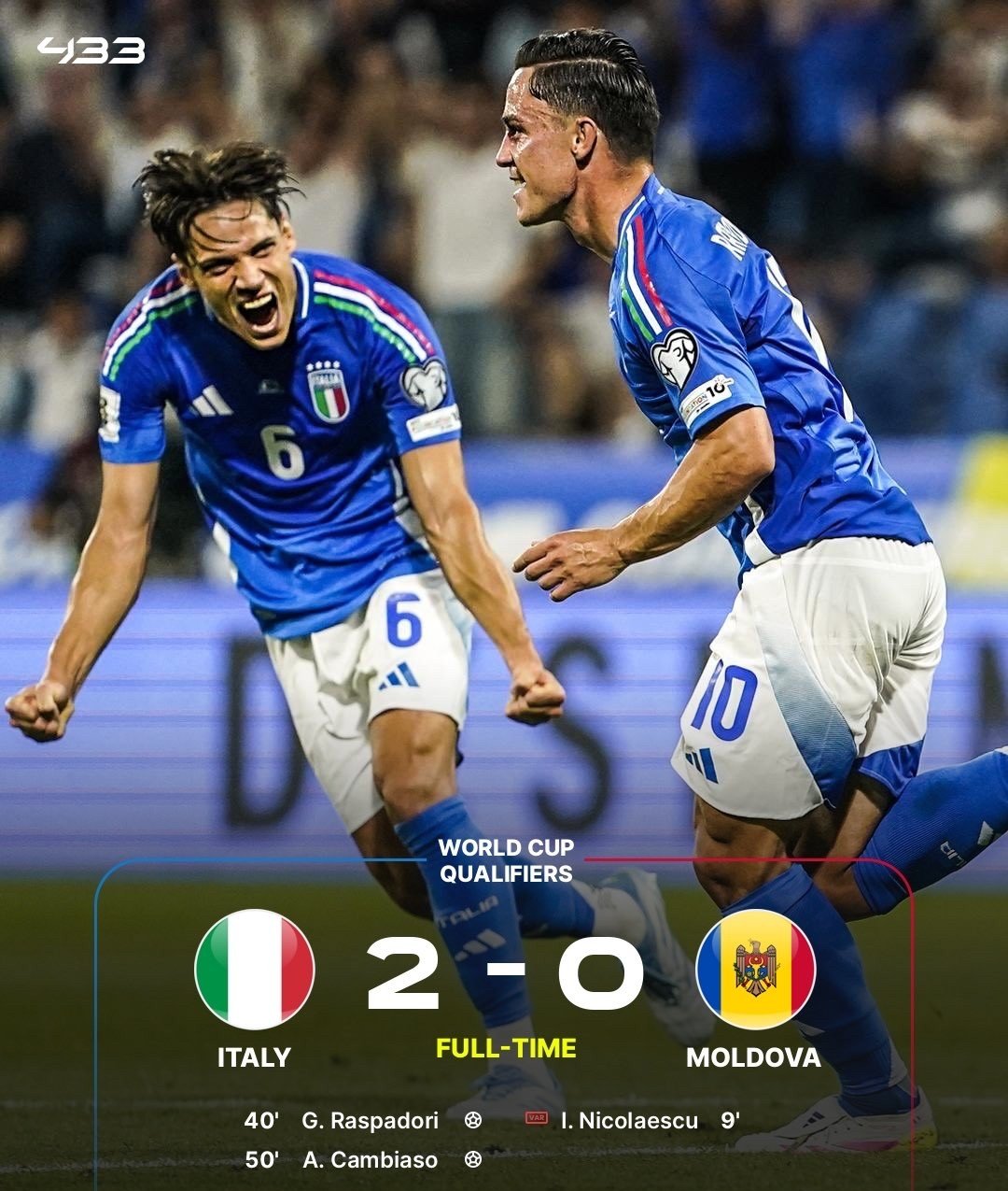 关于意大利国家队在欧预赛中获胜晋级的信息 关于意大利国家队在欧预赛中获胜晋级的信息